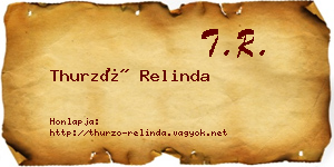 Thurzó Relinda névjegykártya
